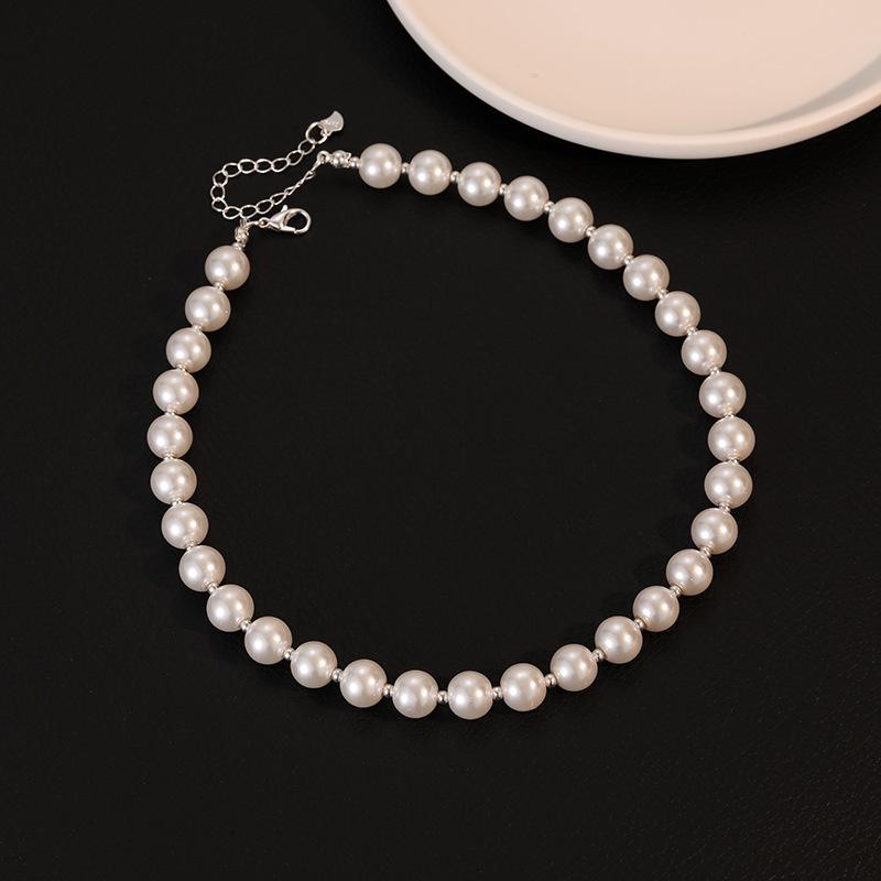 Premium Light Luxury Pearl Necklace Clavicle Chain Cold Wind Size Pearl In Niche Tide Necklace