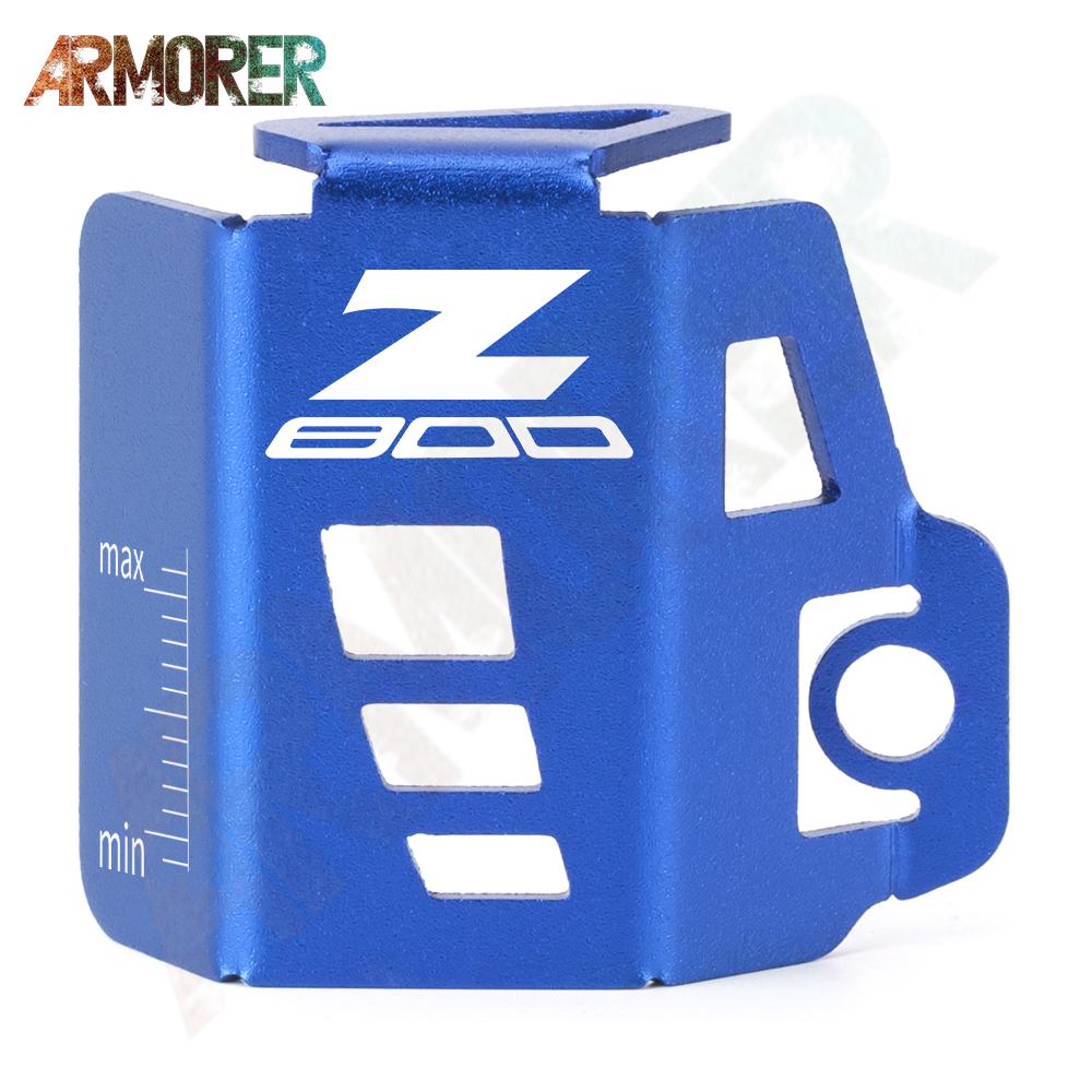 For KAWASAKI Z800 Z 800 CNC Aluminum Motorcycle Accessories Rear Brake Fluid Tank Reservoir Guard Cover Protector 2017