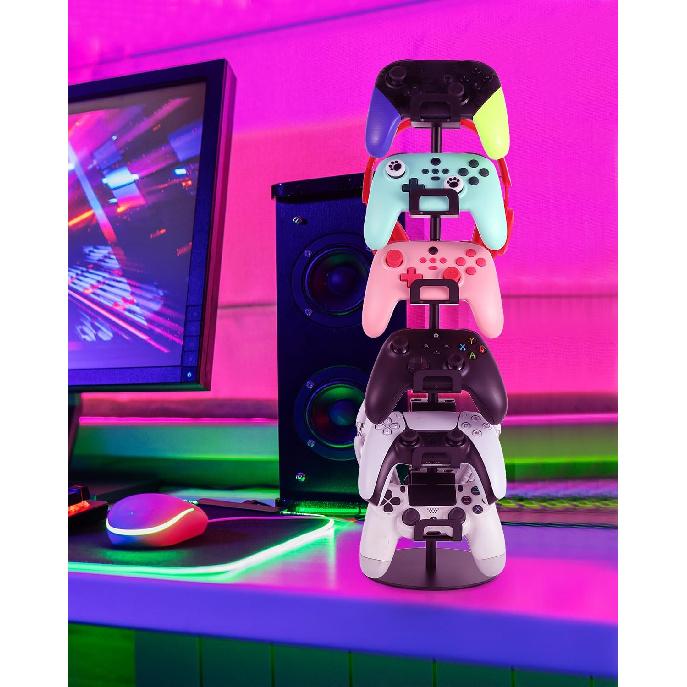 Gamer Gift,6-Tier Controller Headphone Stand Desktop,Ideal Gift for Game Lover - Universal Organizer for Controllers and Gaming Headsets,Unique