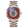 Herren Mechanische Uhr Automatisch Glücksspiel Drehende Scheibe Zifferblatt Armbanduhr Wasserdicht Leuchtende Uhr