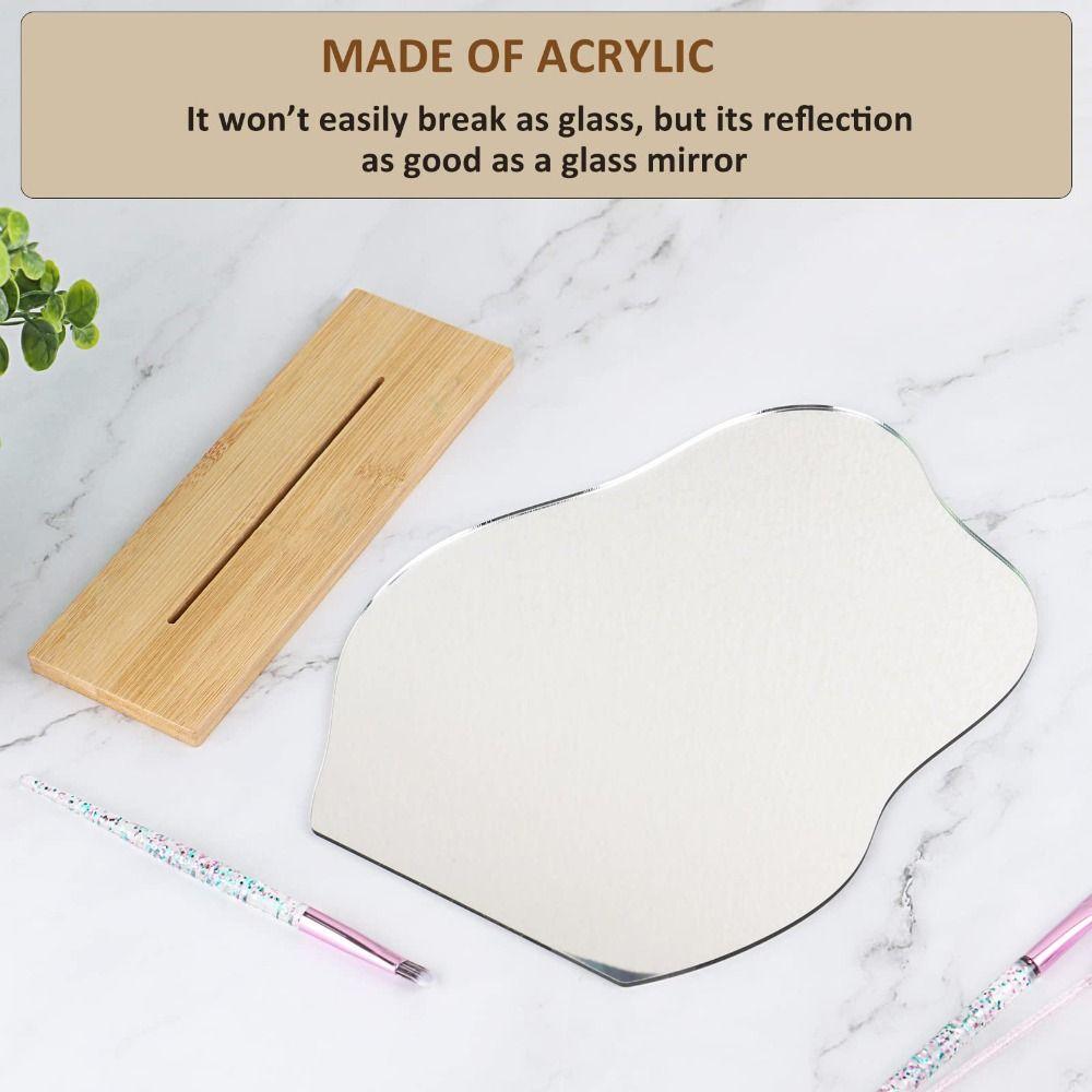 Frameless Irregular Vanity Mirror Acrylic Decorative Mirror Aesthetic Makeup Mirror  Bedroom