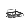 Iron Soap Rack, Punch-Free Soap Box, Bathroom Storage Organizer With Shaver Holder & Shower Hook For Space Saving