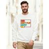 Men's GOD DON'T PLAY ABOUT ME Graphic Casual Crew Neck Sweatshirt 100% Cotton Printed Long-Sleeve Crew Neck Pullover