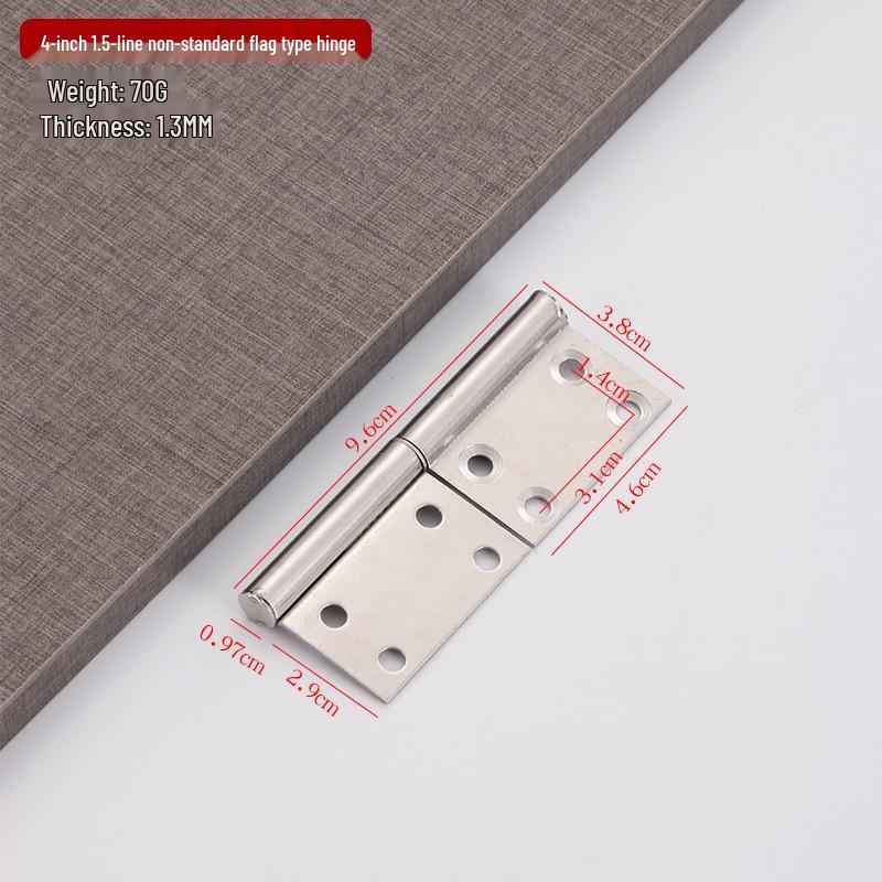 Removable 304 Stainless Steel Flag Hinge for Bathroom and Fire Doors