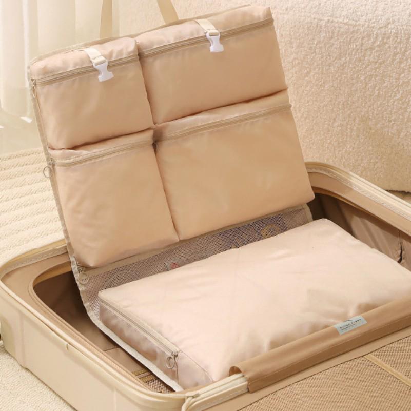 Seven-in-One Travel Storage Bag: Down Jacket & Underwear Organizer - Essential for Business Trips