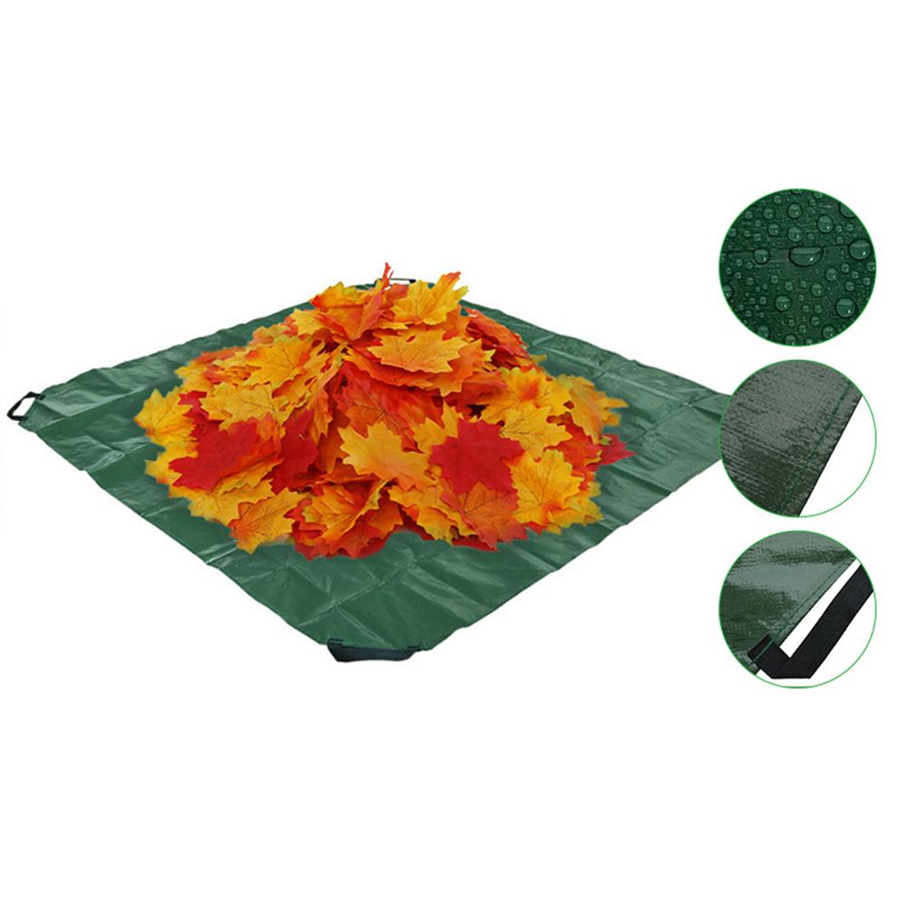 Multi Purpose Waterproof Tarp with 4 Handles for Garden and Outdoor Use Great for Leaf Collection and For Sandbox Cover