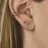 Alloy Round Unique Stud Earrings Minimalist European American Jewelry Trendy