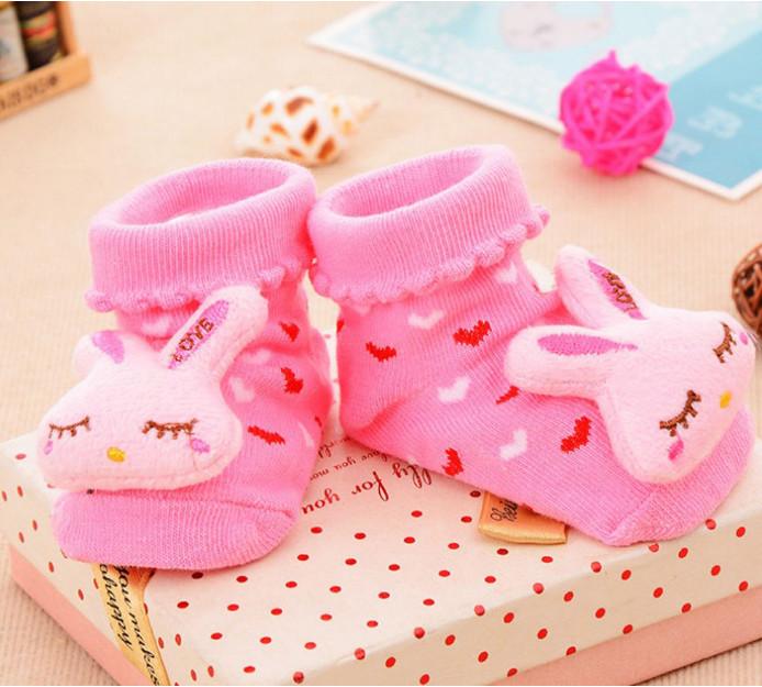 Lindo Calcetines Unisex Bebé Niños Antideslizante Zapatos Deslizador Meses 012