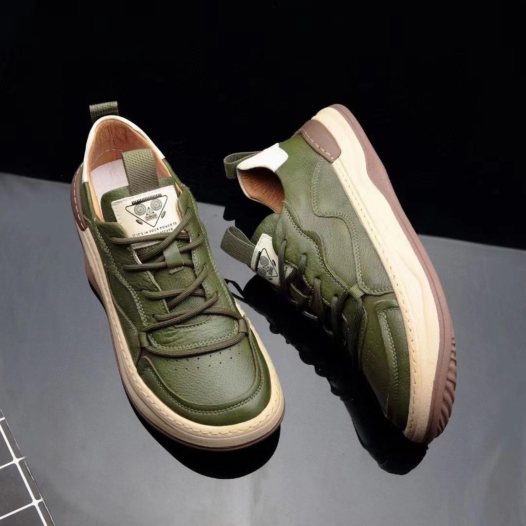 

Мужские белые туфли из мягкой кожи, мужские универсальные дышащие сандалии с полыми вставками на толстой подошве, кроссовки 38