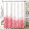 Elegant Watercolor Pink Gradient Shower Curtain Modern Bathroom Decor Water Repellent Fabric Space Saving Design Ideal