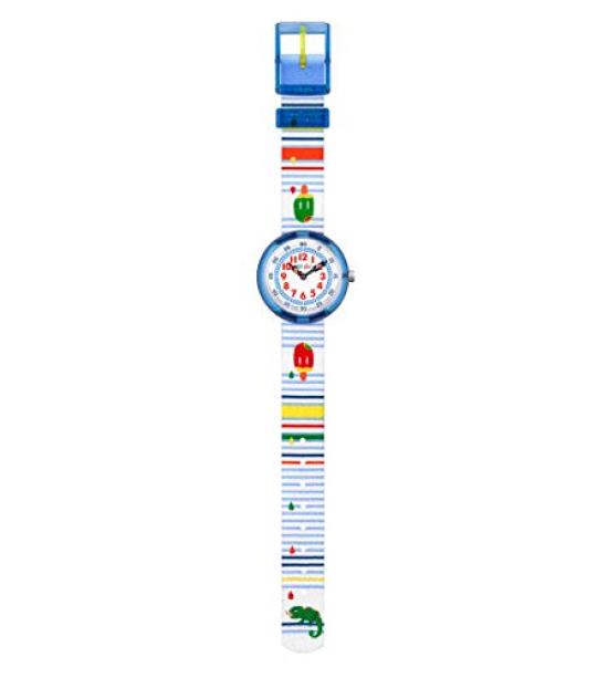 Flik Flak Story Time ICY PARTY Watch Officially White Kids' (FBNP020C), Imported,