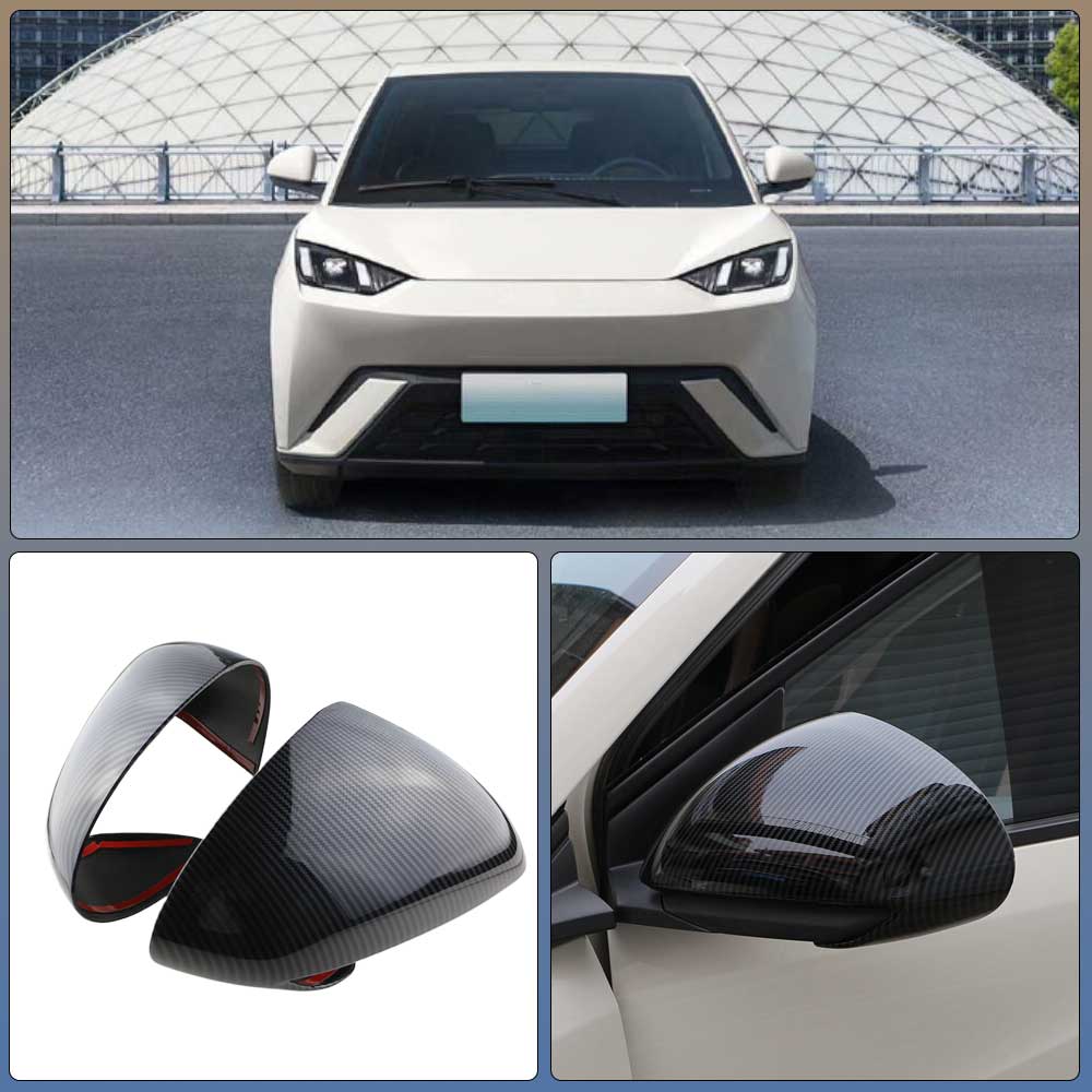 Car Rearview Side Mirror Covers For BYD Dolphin Mini Seagull Dolphin Surf 2025 2025 2Pcs Decoration Sticker Trim Accessories