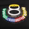 5/10/50Pcs Multicolor Keychain Key ID Label Tags Luggage ID Tag Keychains Hotel Number Classification Card Key Rings Accessories
