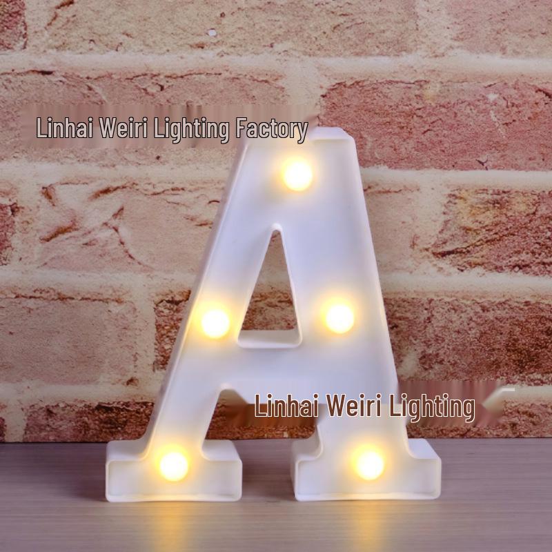 LED Luminous Letter and Number String Lights for Birthday, Proposal, and Event Décor