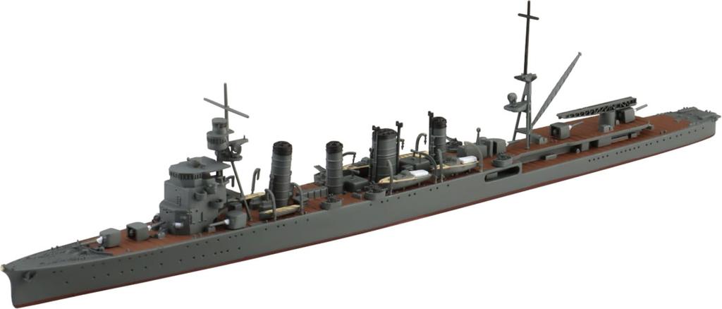 Aoshima Bunka Kyozai Waterline Series Japanese Navy Light Cruiser Naka Plastic Model 1/700 No.352 (Ship)
