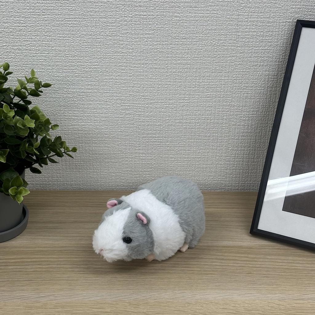 Niedliches Verkaufsplüschtier MOU MOU Meerschweinchen Klein Grau F0324