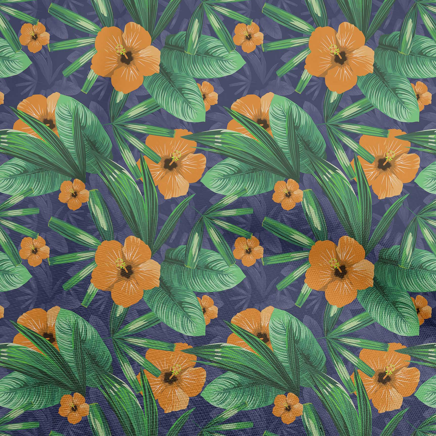 

oneOone Cotton Flex Темно-синя тканина Тропічна квіткова сукня Матеріал Тканина Тканина з принтом у дворі 40 дюймів 42 Inch Wide - Viscose Chiffon зелений