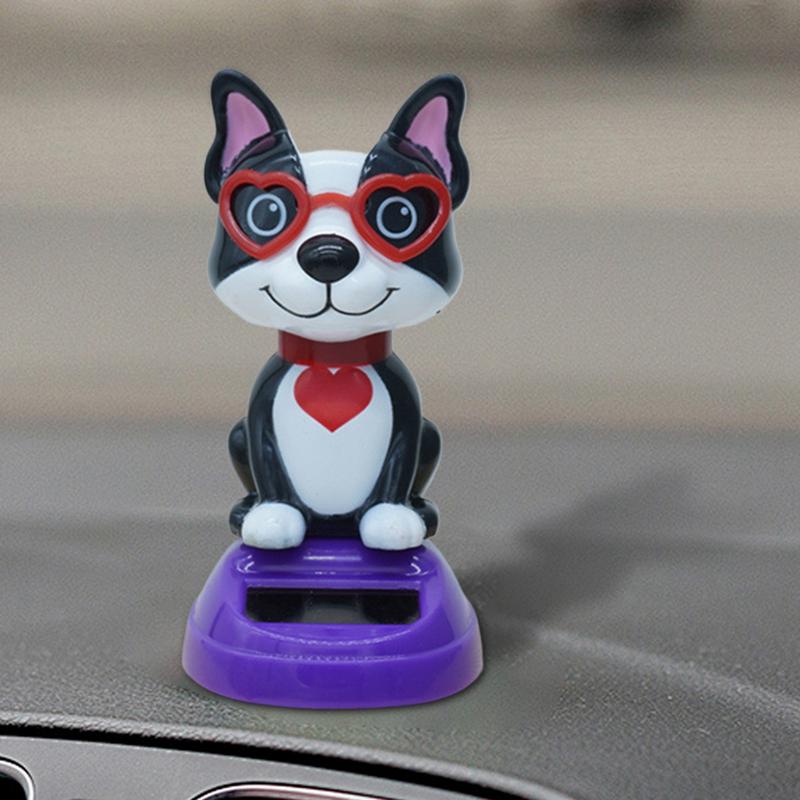 Solar Dancing Toys Decorative Animal Dashboard Ornament Valentine's Day Desk Ornament for Home Decor Car Dashboard Decor Figure