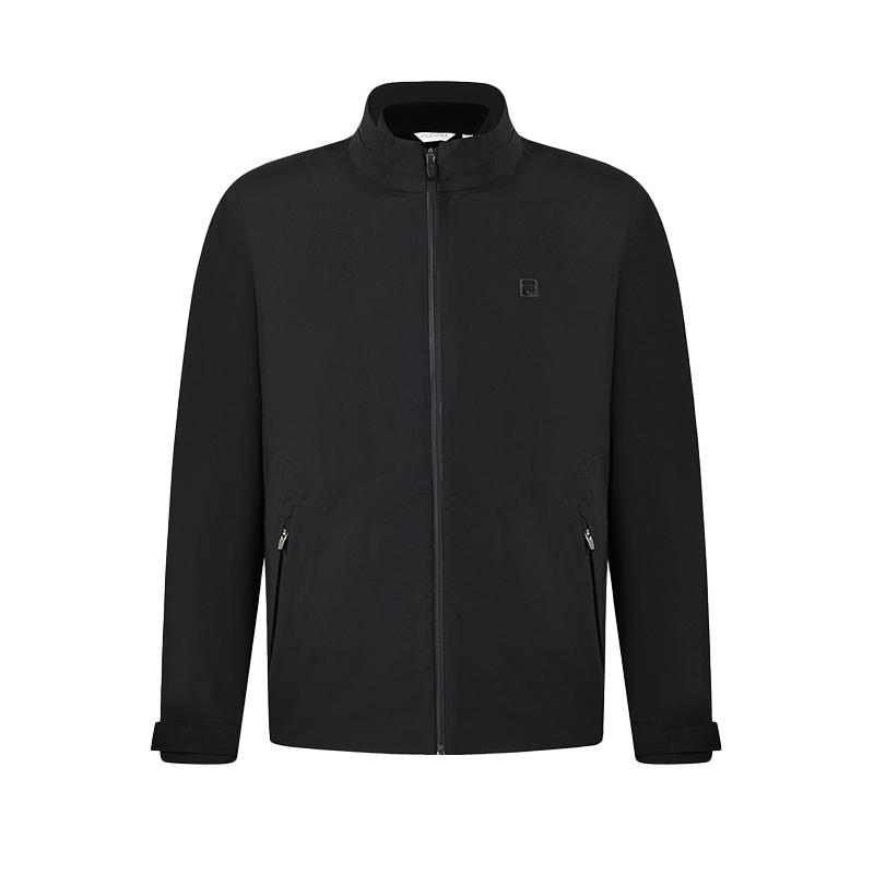 

Fila Повседневная универсальная куртка серии Golf с воротником-стойкой для мужчин, темно-черная A11M515714F-BK XXL