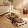 Quick Dry Bath Mat Cute Cat Shape Bathroom Rug, 3D Simulation Modeling, Soft Imitation Cashmere Rug Absorbent Floor Mat, Non-slip Decorative for