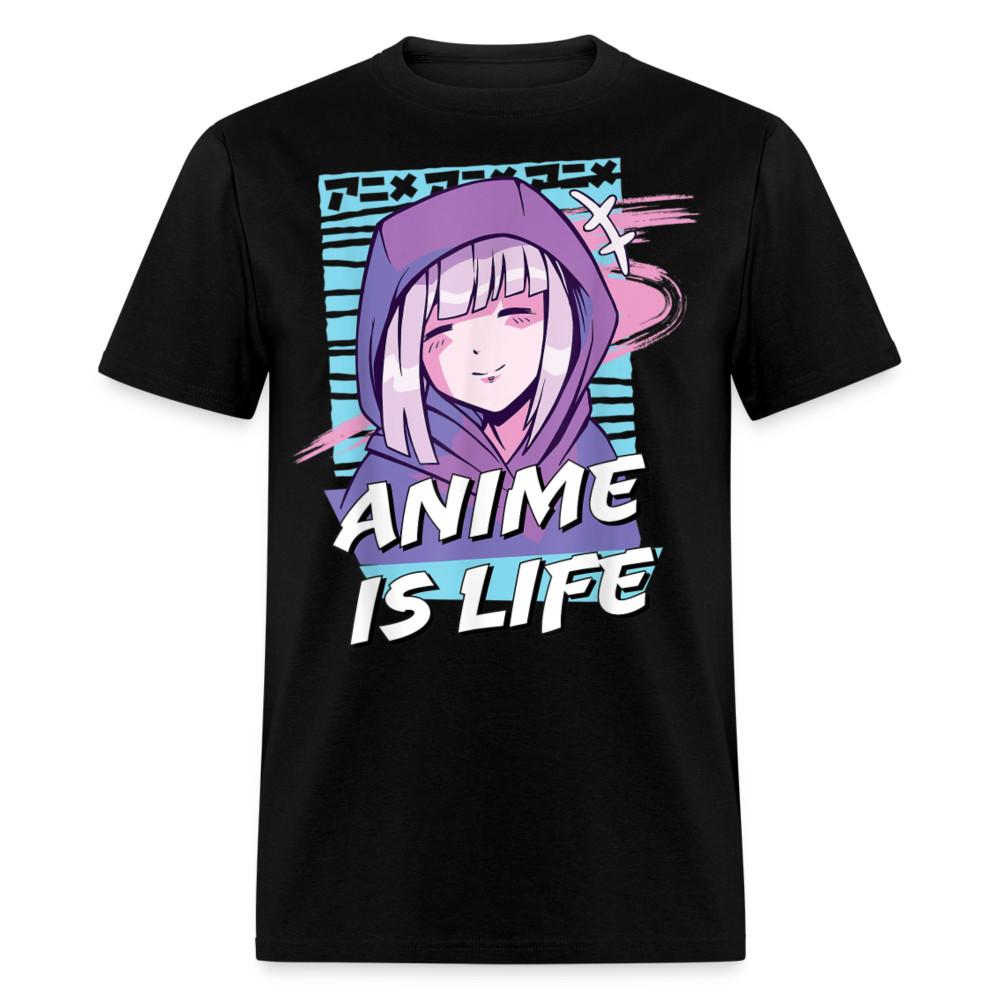 

Anime is Life shirt Cute Anime Girl Otaku Gift Hentai T-Shirt Size S-6XL 2XL
