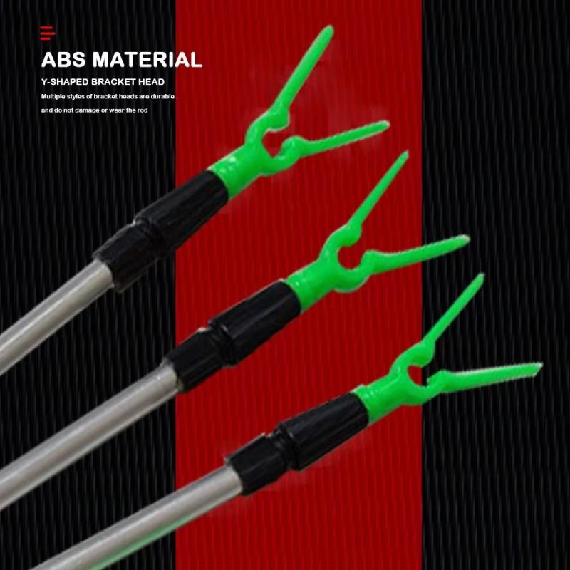 Telescopic Stainless Steel/Aluminum Alloy Fishing Rod Holder Adjustable Length Stable Ground Spike Perfect For Shore Beach