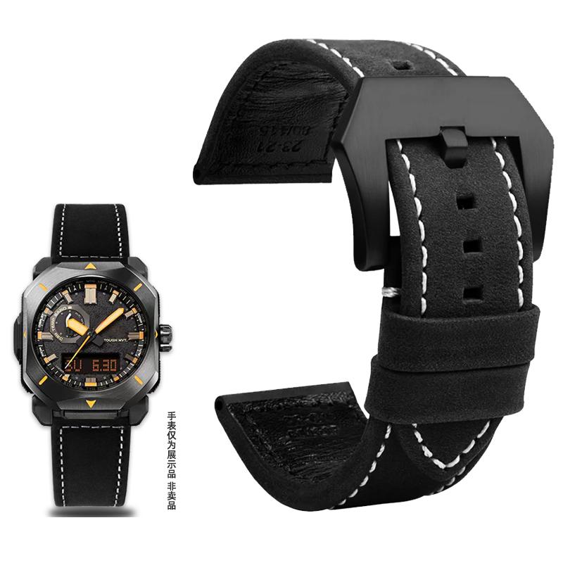 

Для Casio PROTREK PRW-6900Y PRW-6800 PRW-3400 PRW-6900 PRW-60 PRW-60YT Ремінець для годинника Шкіряний Вінтажний Ремінець Сталевий Браслет для годинника 23мм 23mm
