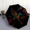 1pc Colorful Hummingbirds in Flight Automatic Opening and Closing Umbrella - Small Umbrella Suitable for Various Occasions W019