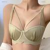 Stor Storlek Sommar-BH Damers Tunn Underkläder Bröstinsamling Anti Hängande Sommar Tunn Mjuk Stålring-BH