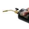 Propangasbrenner-Schlauchadapter-Set mit manueller Zündung, tragbarer Propangasbrenner mit Gaskartuschenbetrieb zum Löten, Schweißen und Hartlöten