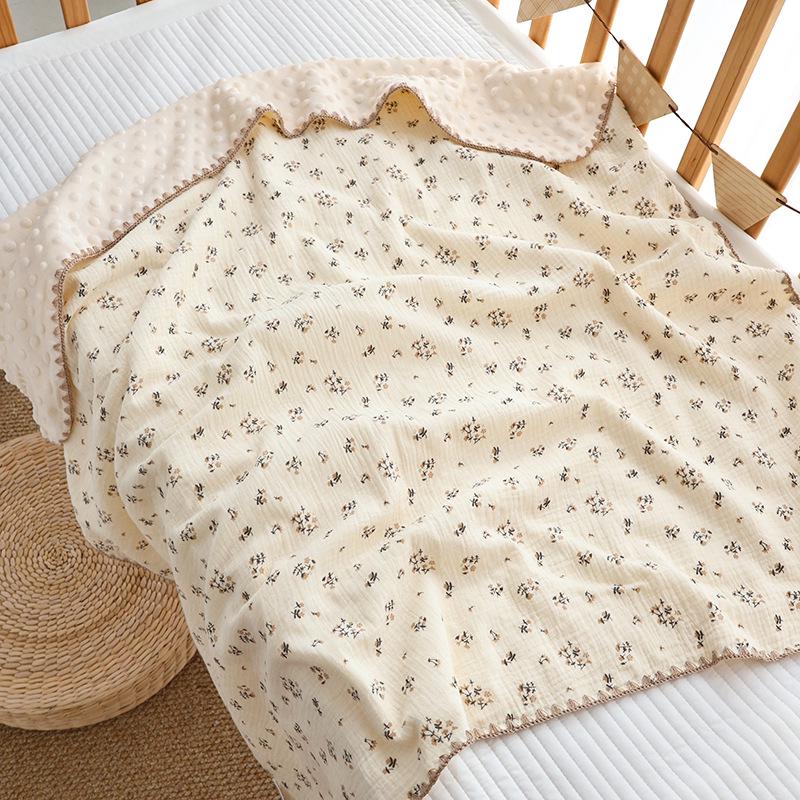 Bean Blanket: Pure Cotton Soft Gauze Baby Towel & Swaddle Quilt for Newborns and Children - Spring/Summer.