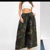 Herbst- und Winter Damen Casual Mode Camouflage Weitbeinige Hosen