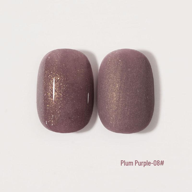 2024 Trendy Glitter Nail Gel Polish Set In Grape and Plum Purple for Salons