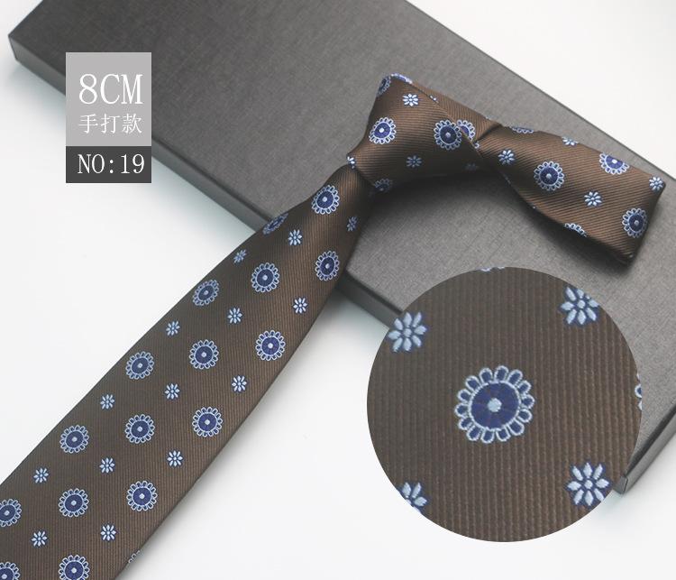 High-End Men'S Hand-Tied, Executive Meeting Banquet Officiating Wedding Best Man Personalized Pattern Long Tie