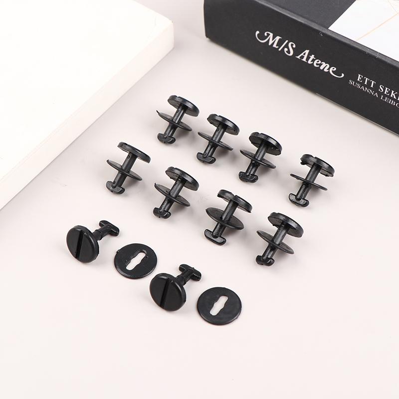 10Pcs Floor Carpet Mat Clips Twist Lock With Washers For E36 E46 3 Series E38 E39 5 & 7 Series Automobile Replace Fasteners