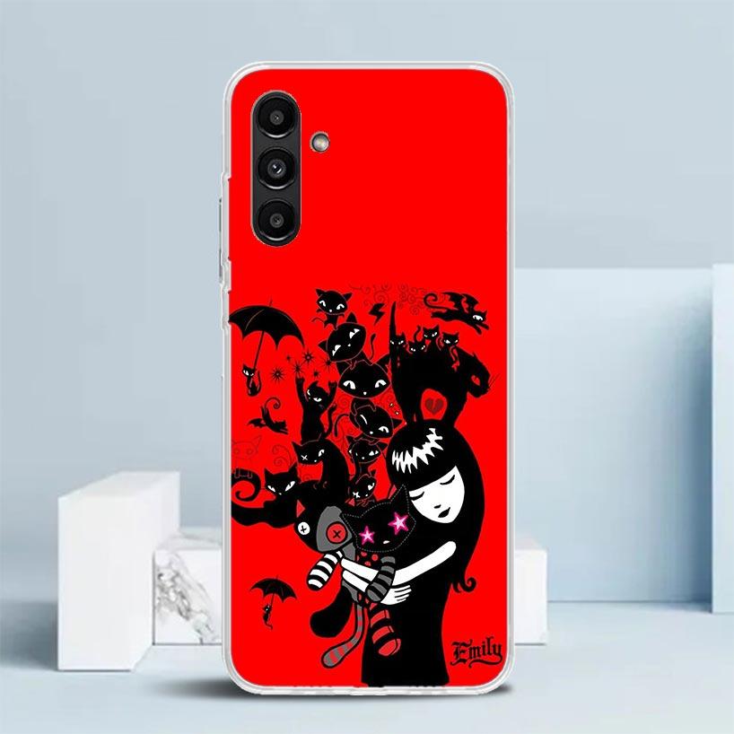 Comics Emily The Strange Cover for Samsung Galaxy A17 A37 A57 A16 A26 A36 A56 A15 A14 A55 Phone Case A13 A53 A25 A35 A24 A34 A23