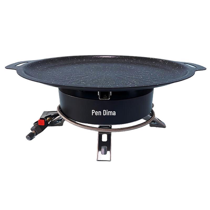 Black Warrior Outdoor 5-Burner Camping Gas Stove & BBQ Set Standard