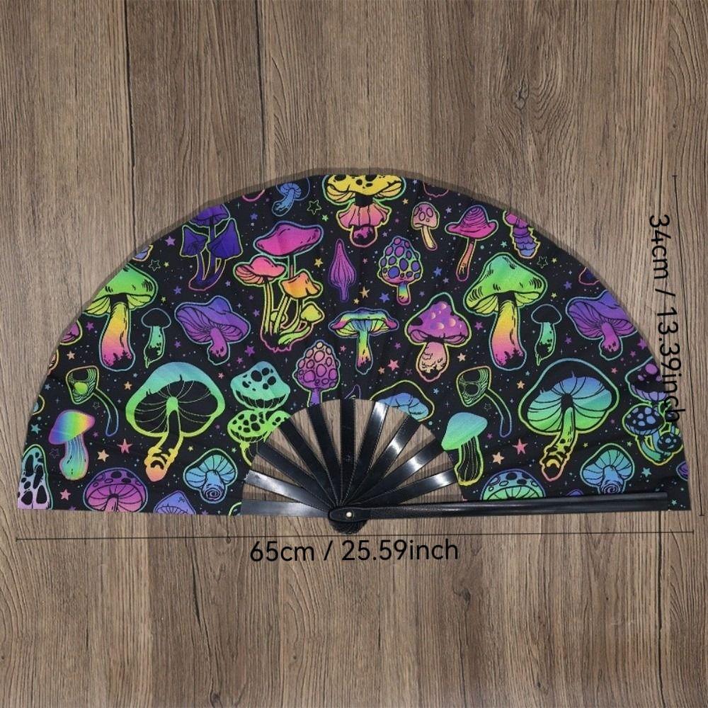 New UV Ink Printing Kung Fu Fan Foldable Handmade Folding Fan Bamboo Bone Fan Home Decoration