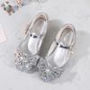 Butterfly Flower Girls' Leather Princess Shoes - Toddler Single Strap Snowflake Cartoon Design