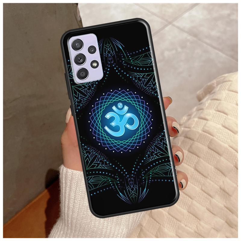 Aum Om Namaste Symbol Zen Yoga Case For Samsung Galaxy A14 A34 A54 A12 A22 A32 A42 A52 A13 A23 A33 A53 A50 A51 A71 Cover