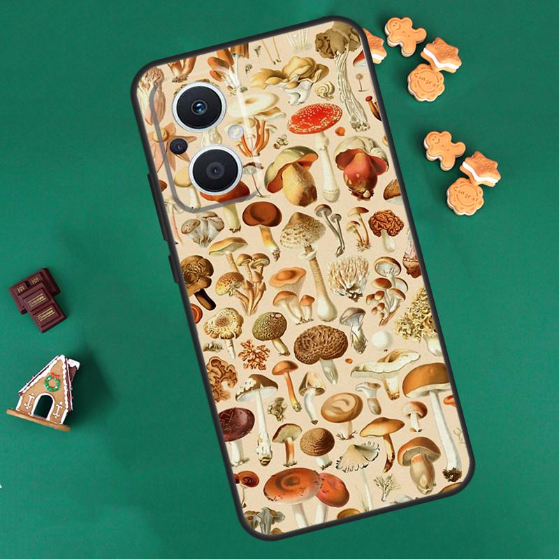Mushroom Forest Case For OPPO Reno 14 13 12 11 F 10 Pro 8T 8 7 Lite Cover For OPPO Find X8 X6 X5 X9 Pro Coque