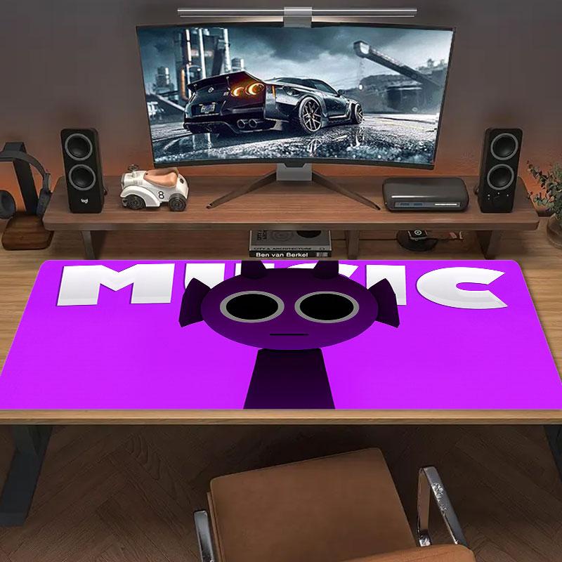 Cartoon Mouse Pad, Large Gaming Desk Mat, Non-slip XXL Mousepad for Laptop & Tablet, Mini PC Playmat with Stitched Edges