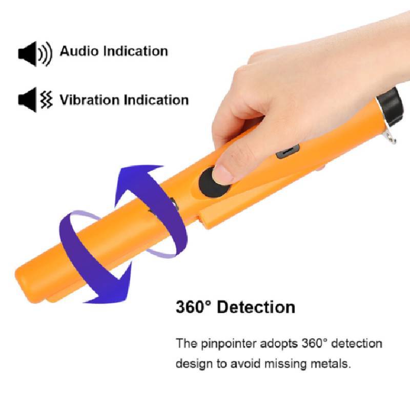 Gp Pointer Metal Detector With Vibration Sound Alarm Handheld Metal Search Device For Treasure Hunting