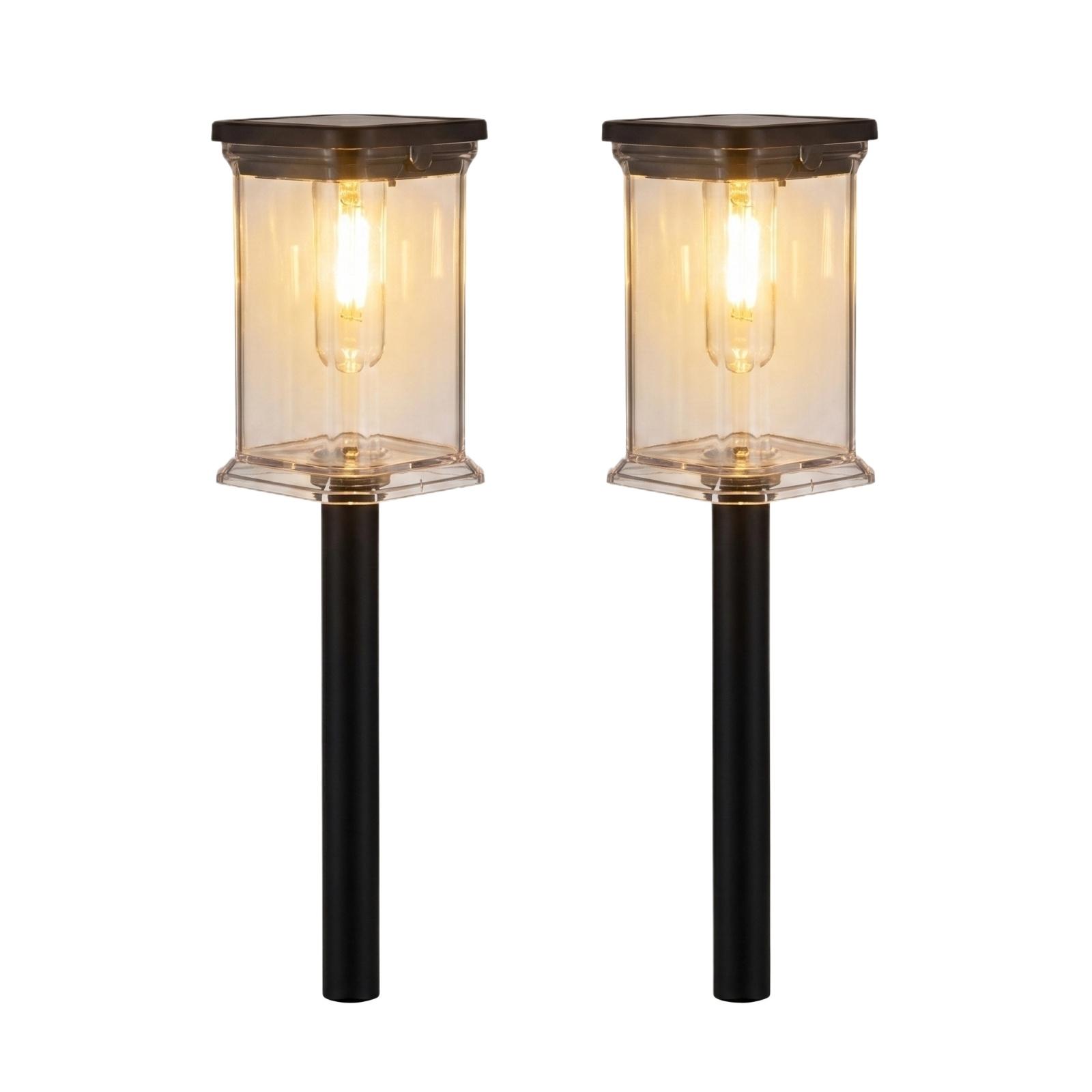 

Solar-powered Outdoor Patio Light, Small Square Tungsten Filament Lamp, Cross-border Garden Ambient Light, Decorative Light. One Size