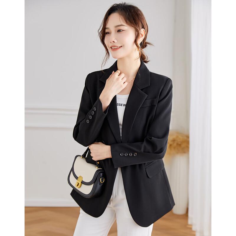 TERRE BLEUE Women's Elegant Business Blazer Jacket