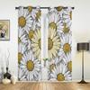 Flowers Chrysanthemum Simple Modern Window Curtains for Living Room Bedroom Curtain Kitchen Treatment Blinds Drapes