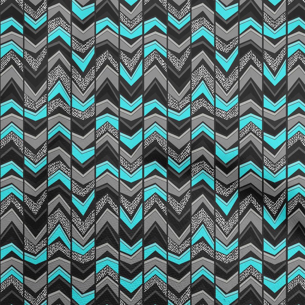 oneOone Baumwoll-Flex-Graustoff, geometrisches Nähmaterial, bedruckter Stoff, Meterware, 40 Zoll