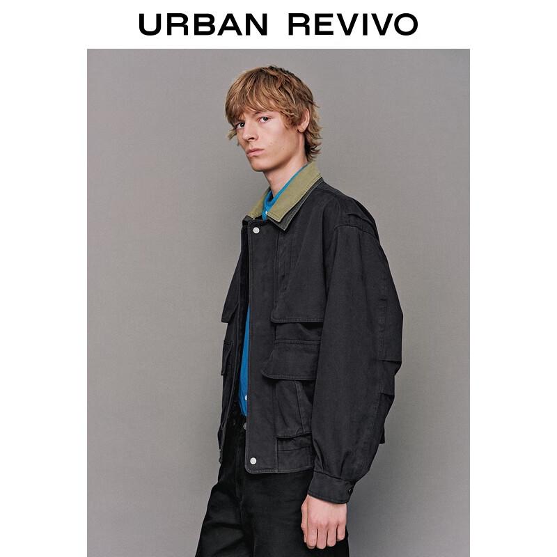 UR2025 Men's Contrast Lapel Workwear Jacket
