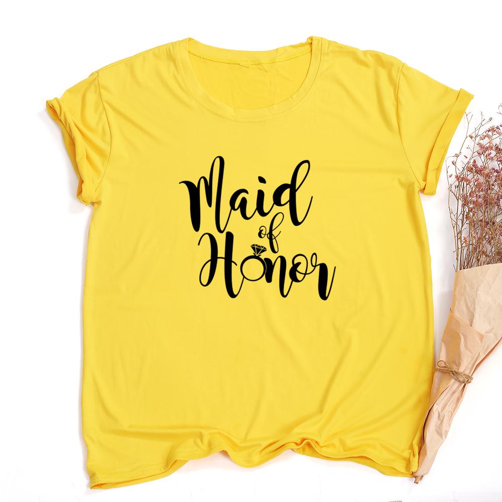 Bride Bachelorette Party Brides Team Maid Of Summer Women T Shirt Casual Wedding Female Tops