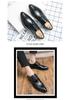 Men's British Style Pointed Toe Leather Brogue Loafers - Formal & Casual Wear